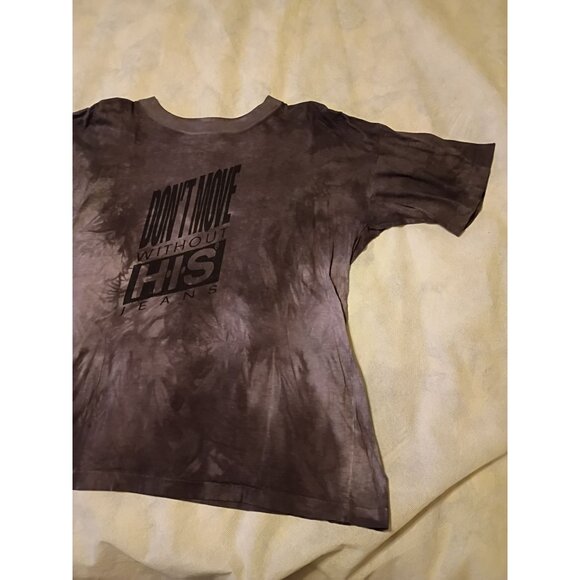 Vintage HIS Jeans Tie-Dye T-Shirt Single Stitch Don't Move Without H.I.S. - Picture 3 of 11